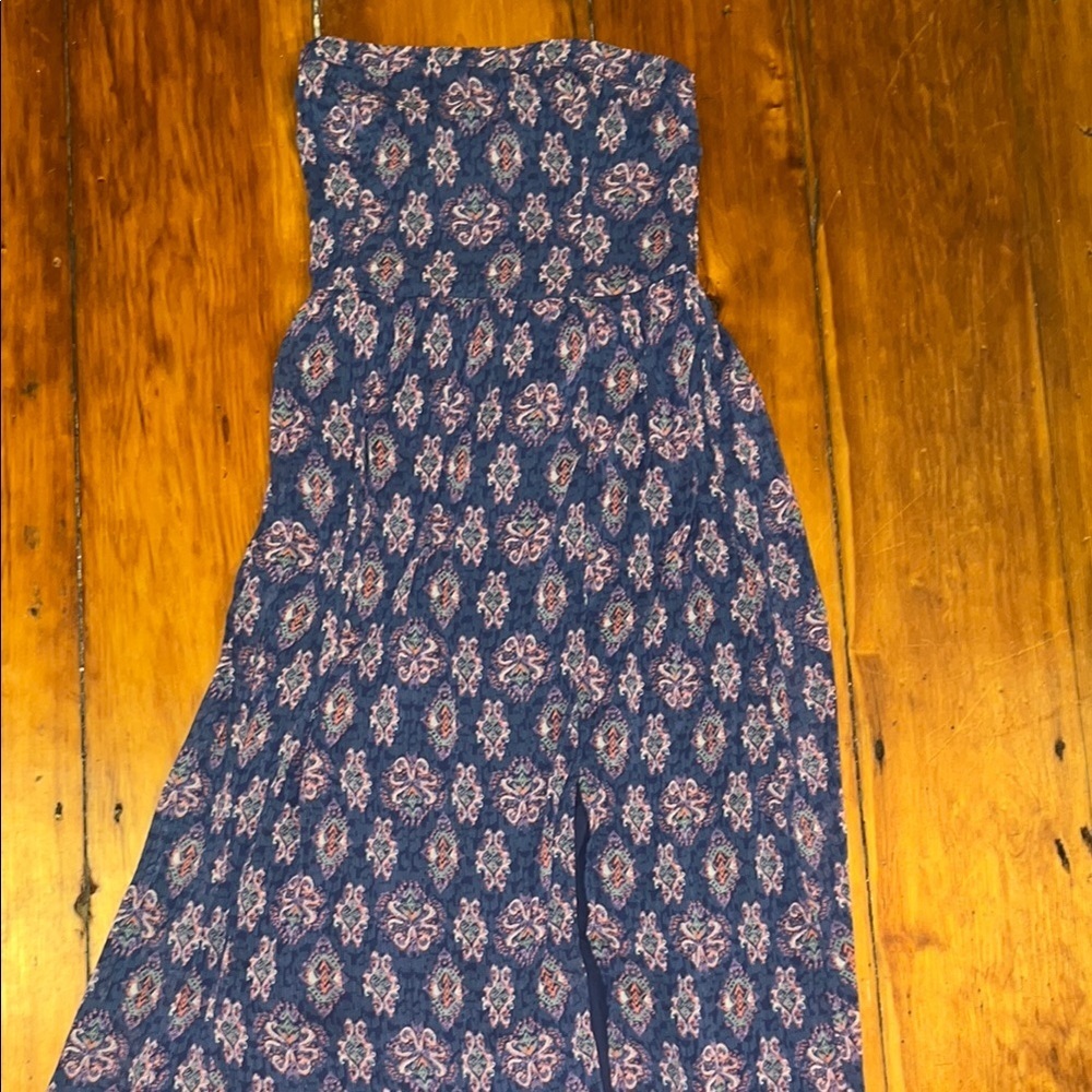 Floral Print Strapless Sundress - Picture 4 of 6
